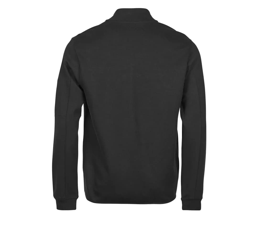 Athletic Full Zip Sweat – Schwarz