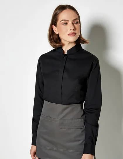 Women’s Tailored Fit Shirt Mandarin Collar Long Sleeve