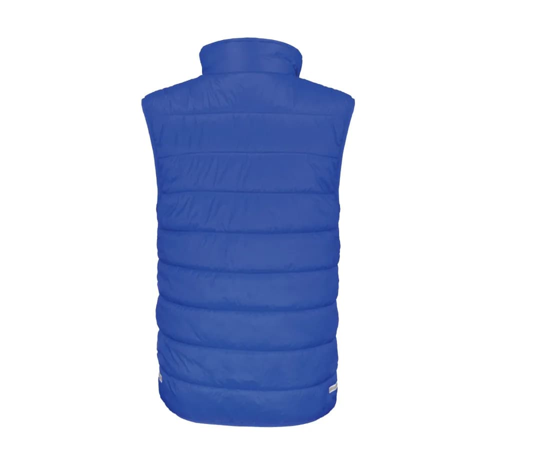 Kinder wattierter Bodywarmer – Royalblau / Marine – Rückansicht