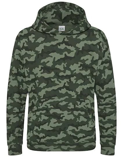 Kids’ Camo Hoodie – Oliv