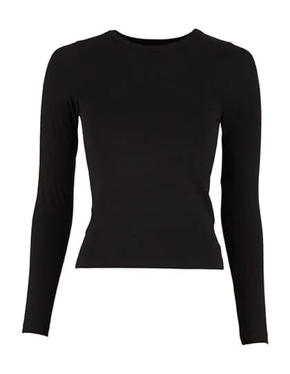 Ladies Ultra Slim Longsleeve – Schwarz