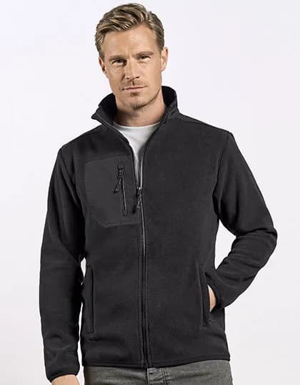 Men’s Canvas Fleece Jacket – Noir