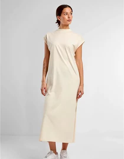 Ladies Long Extended Shoulder Dress
