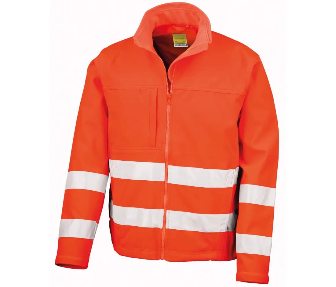 3-Lagen-Warnschutz-Softshelljacke – Warnorange
