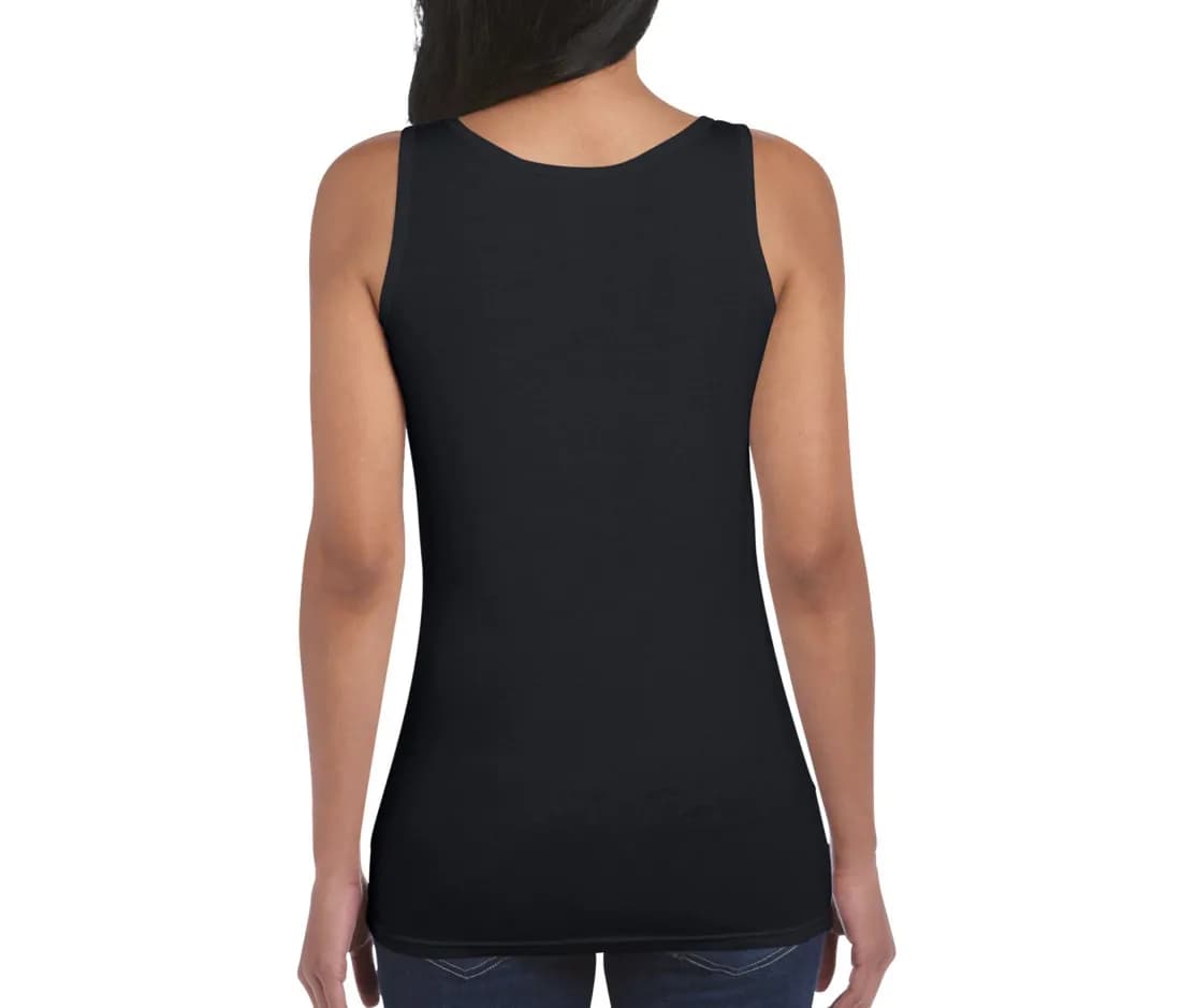 Damen Tanktop – Schwarz – Rückansicht