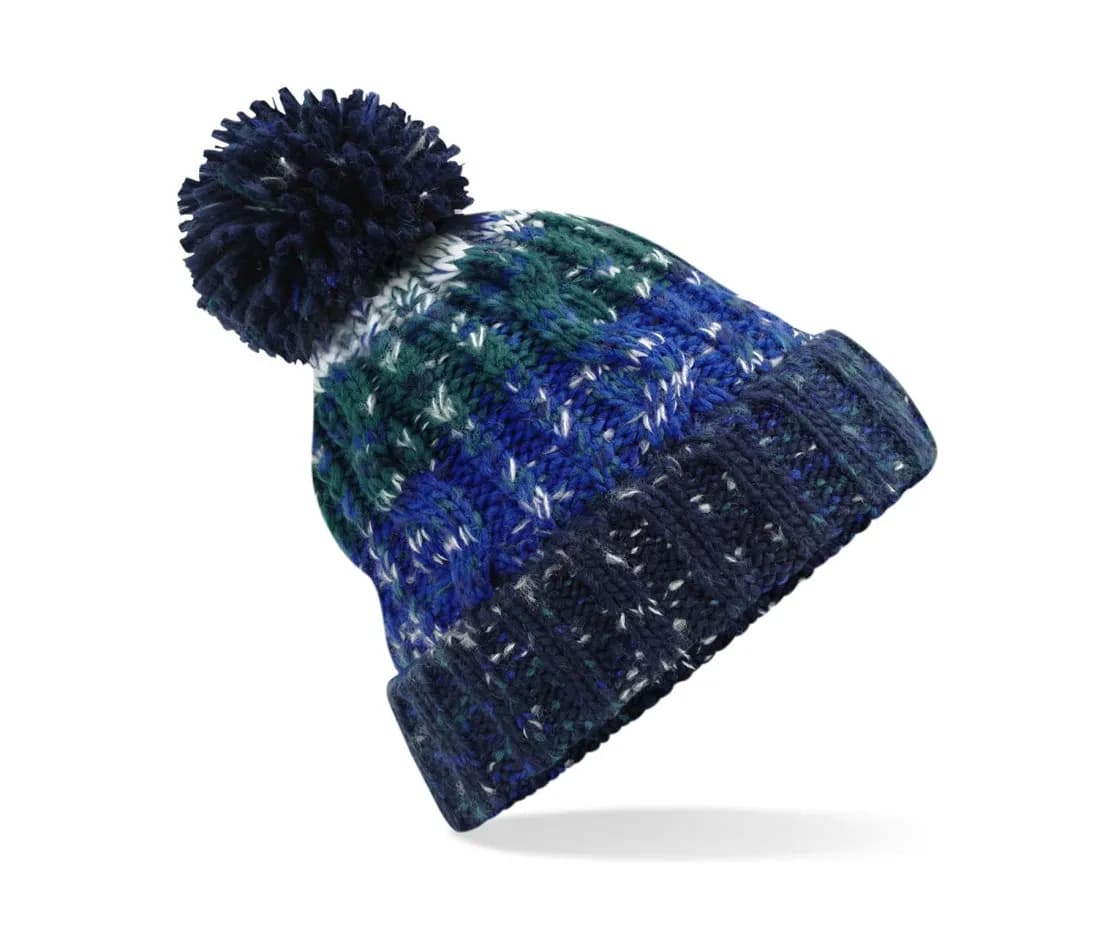 Corkscrew Pom Pom Beanie