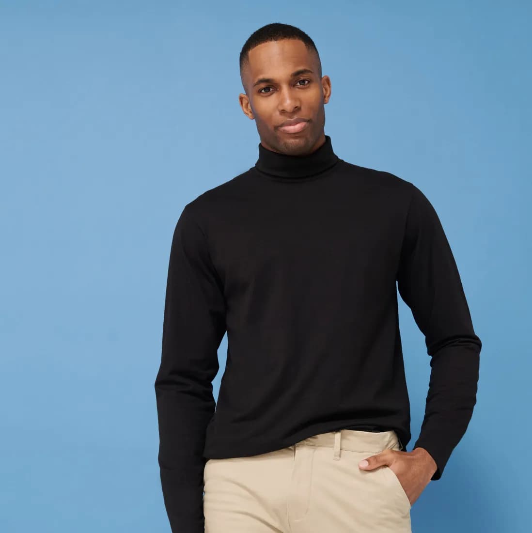 Long Sleeved Roll Neck Top