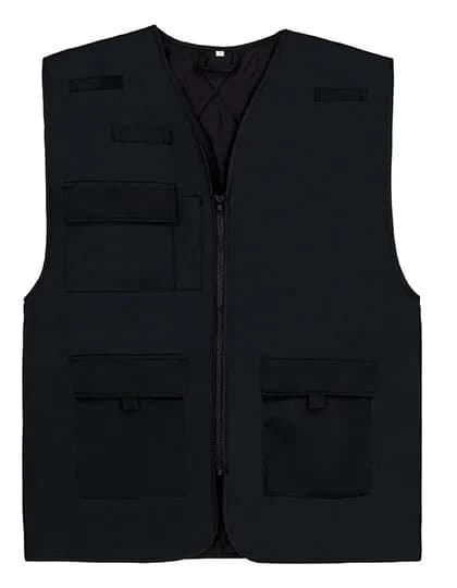 Padded Multifunctional Work Vest Kiel CO² Neutral – Schwarz