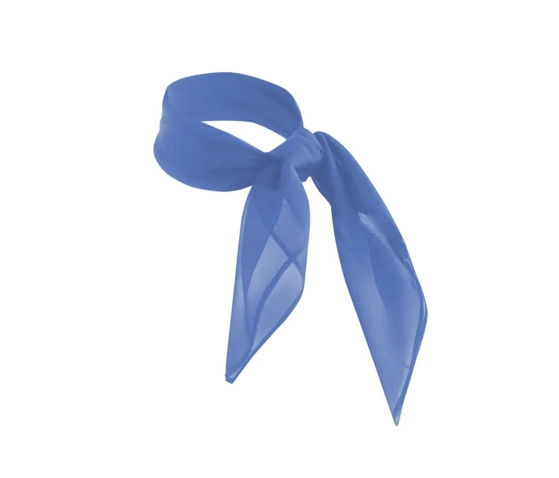 Chiffon-Halstuch «Classic» – Hellblau