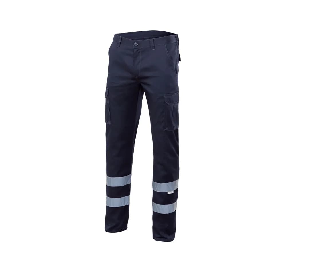 Stretch Arbeitshose mit Reflexstreifen & Taschen