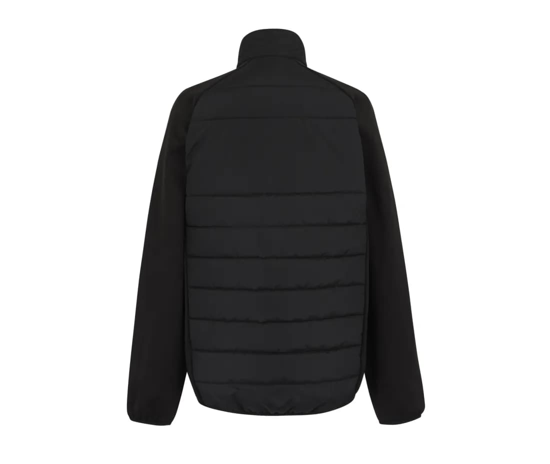 Hybridjacke «Essential» – Schwarz – Rückansicht