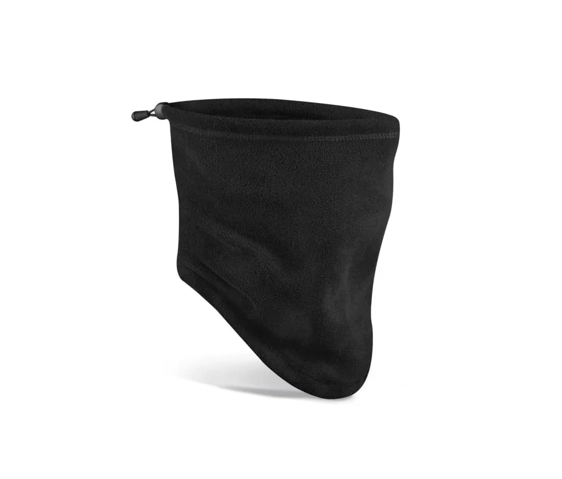 Recycelter Fleece-Schlauchschal – Schwarz