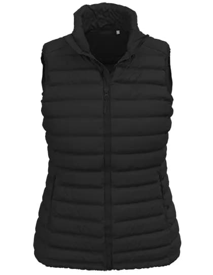 Lux Padded Vest Women – Schwarz