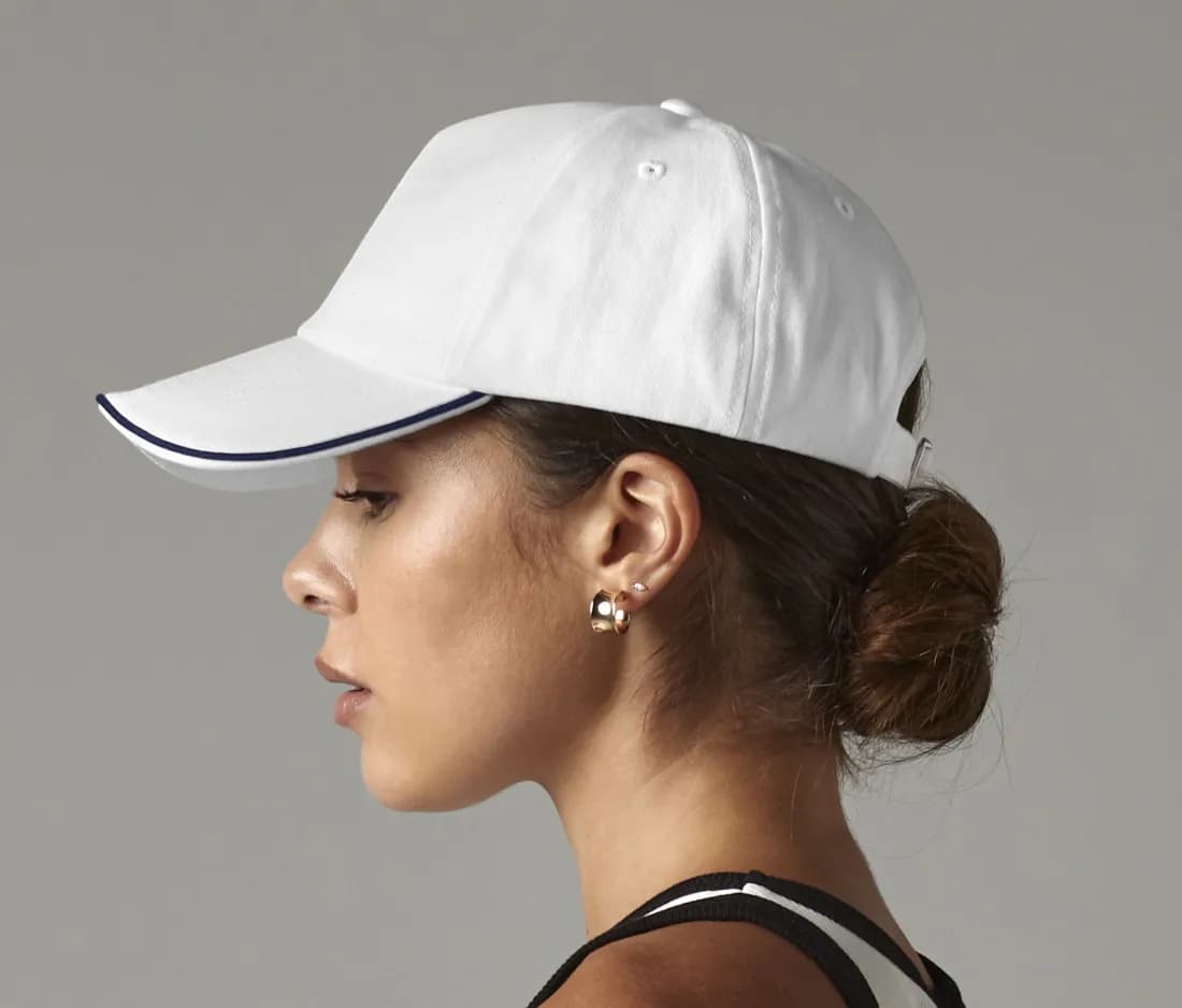 Authentic 5 Panel Cap – Piped Peak