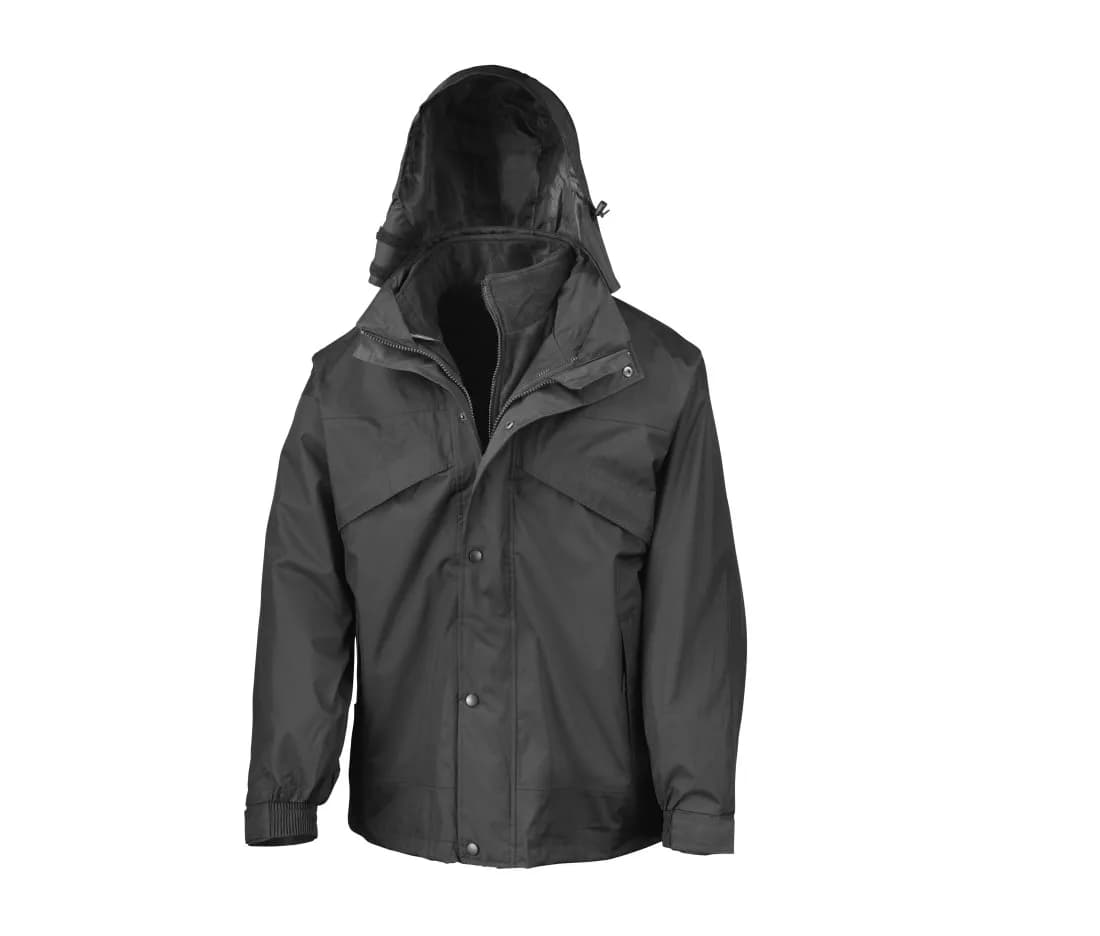 Veste 3-en-1 «Zip and Clip» – Noir