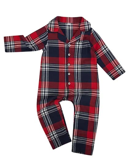 Tartan All In One – Rot / Marine