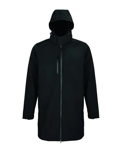 Men’s Long Softshell Coat Achille – Noir