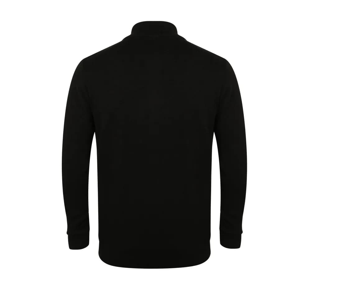 Blouson bomber en maille – Noir – vue de dos