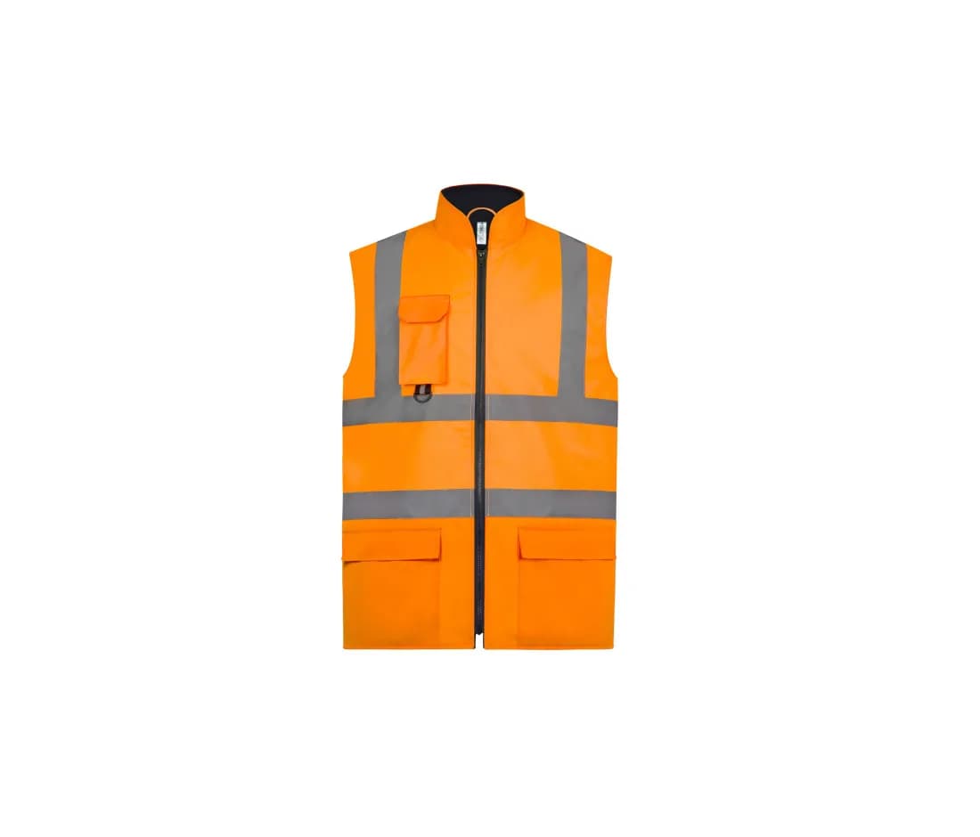 Bodywarmer matelassé haute visibilité
