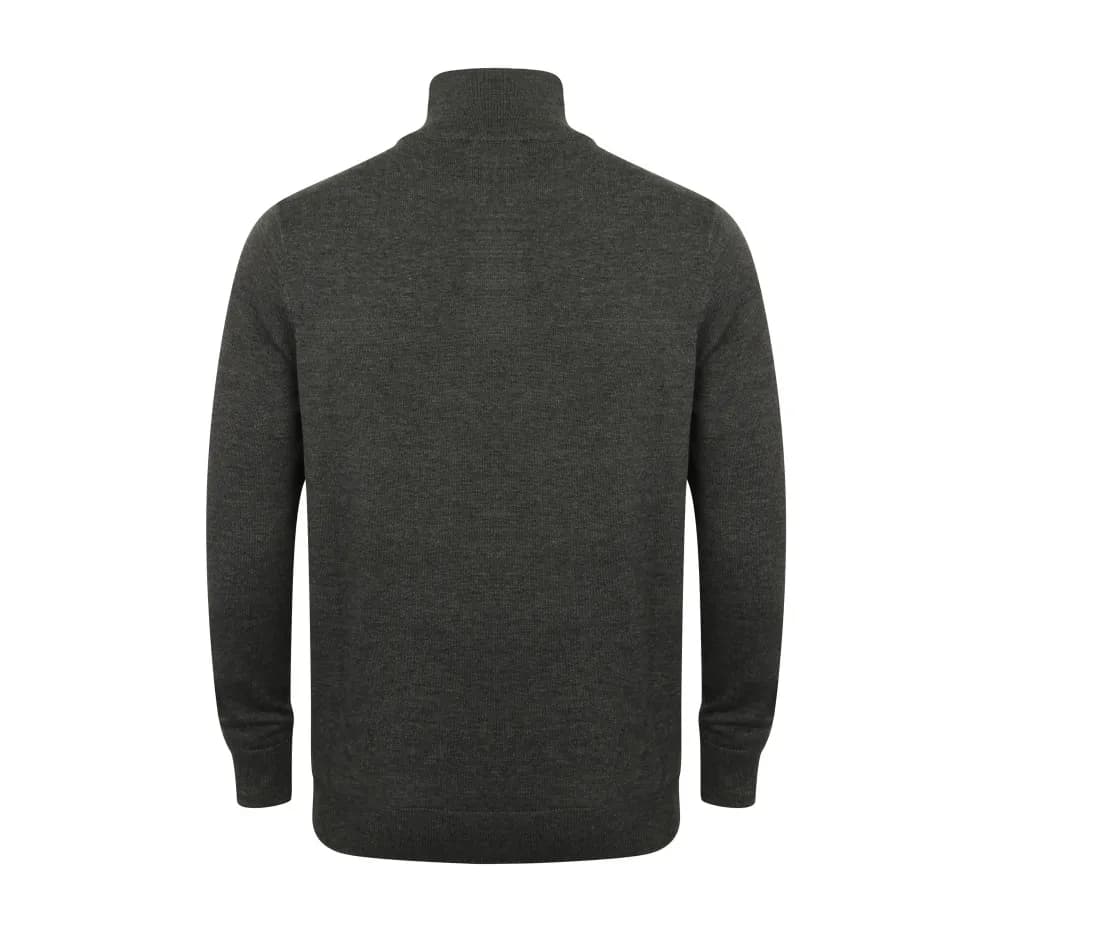 Pull col zippé homme