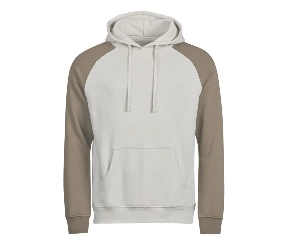 Zweifarbiger Hoodie ohne Etikett