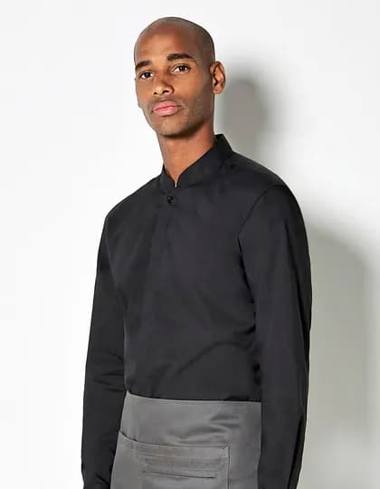 Men’s Tailored Fit Mandarin Collar Shirt Long Sleeve