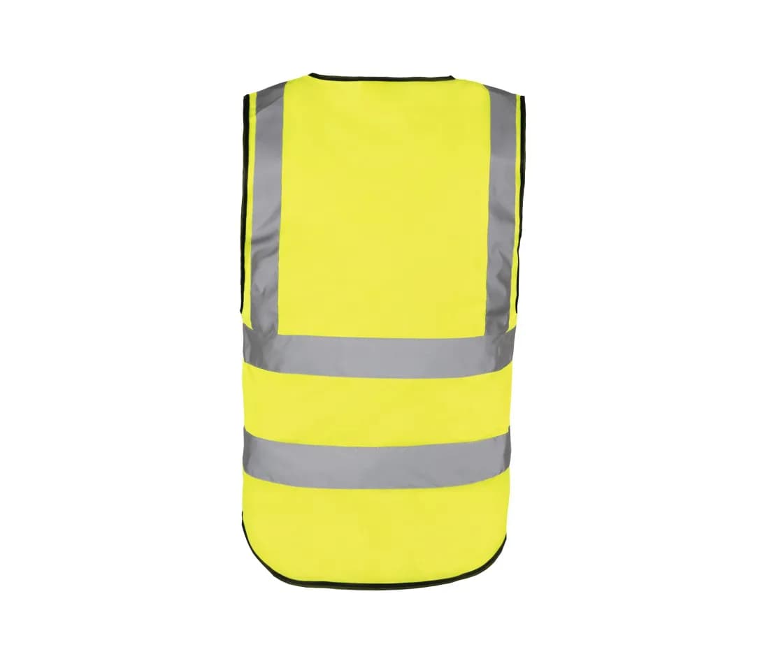 Gilet multifonction haute visibilité «Premium» – Jaune – vue de dos