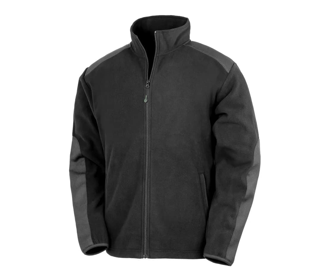 Strapazierfähige Mikrofleecejacke, recycelt – Schwarz