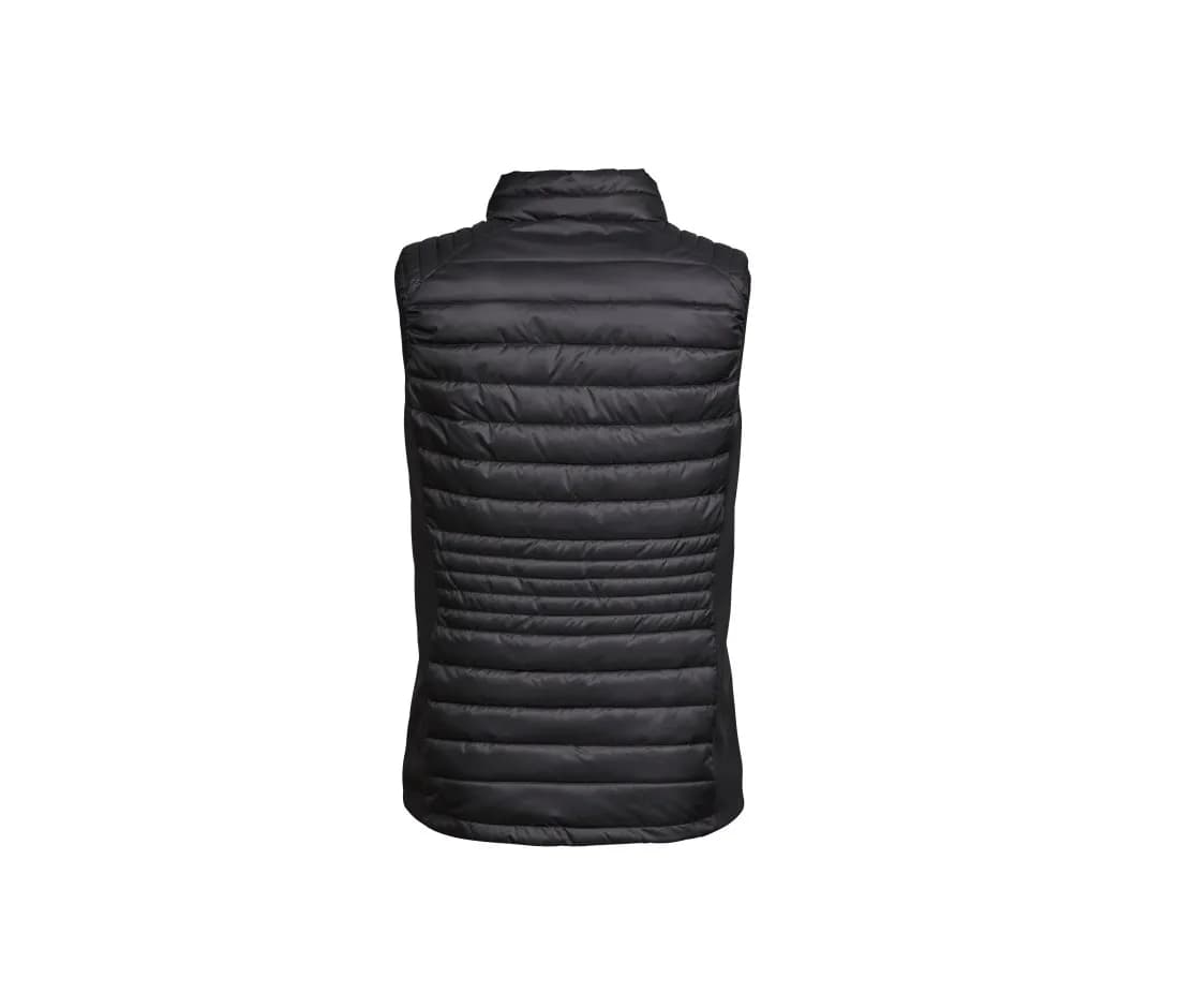 Damen Bodywarmer «Crossover» – Schwarz – Rückansicht