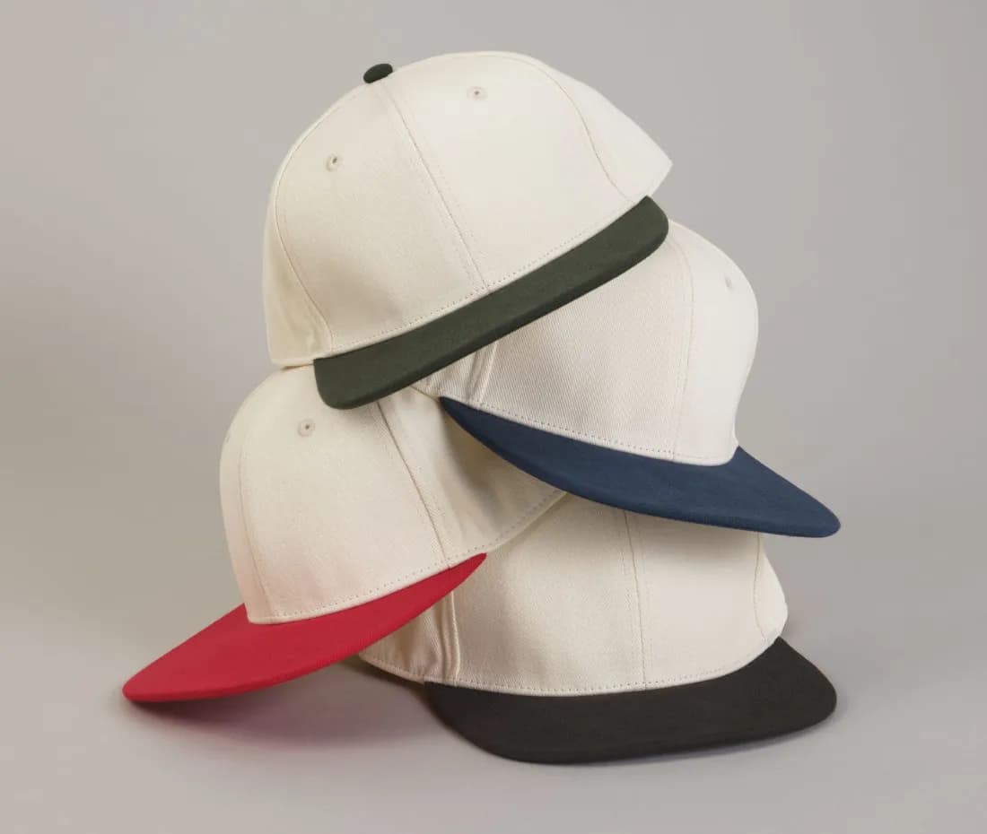 Contrast Flat Peak 6 Panel Cap