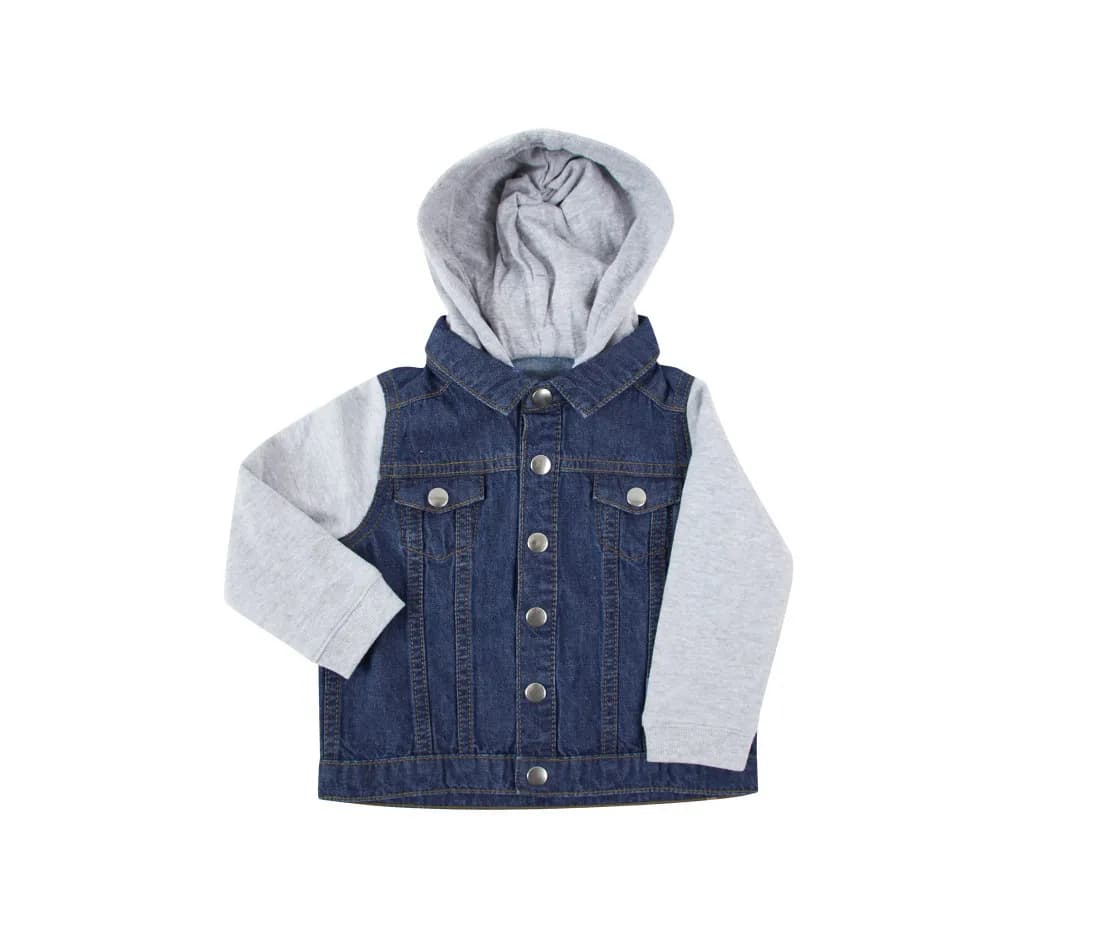 Kinder Jeansjacke mit Kapuze