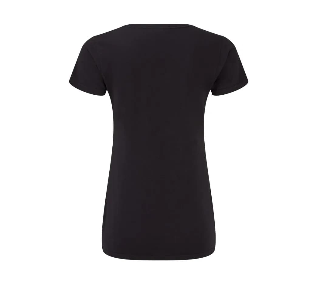 T-shirt col V «Iconic 150» femme – Noir – vue de dos