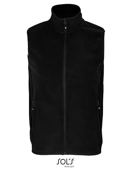 Unisex Factor Zipped Fleece Bodywarmer – Schwarz
