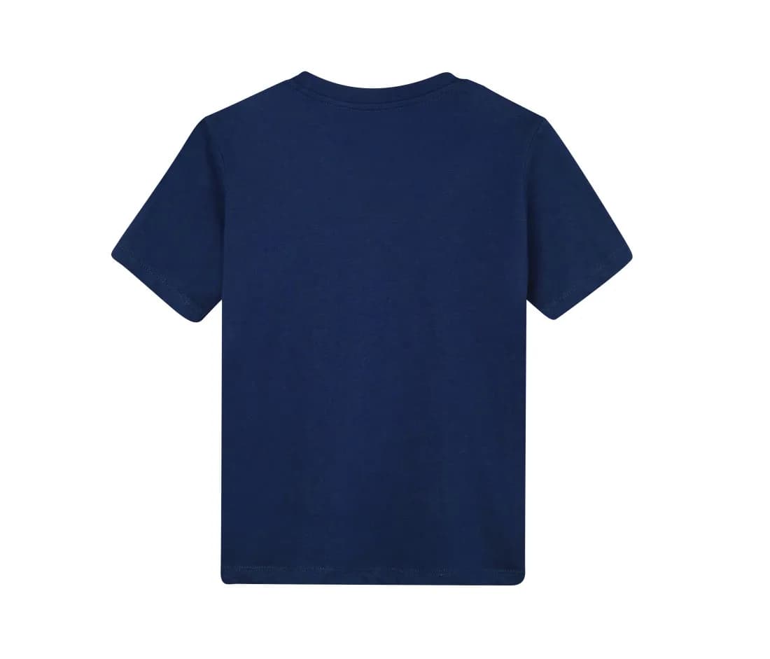 Kinder T-Shirt «Essential» – Marine – Rückansicht