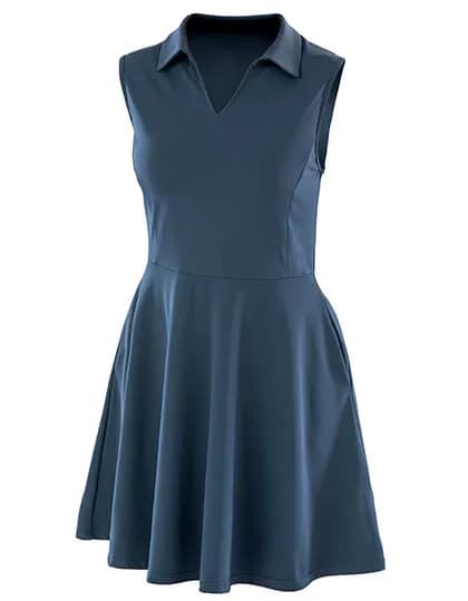 Recycled Womens Fitness Dress – Marine