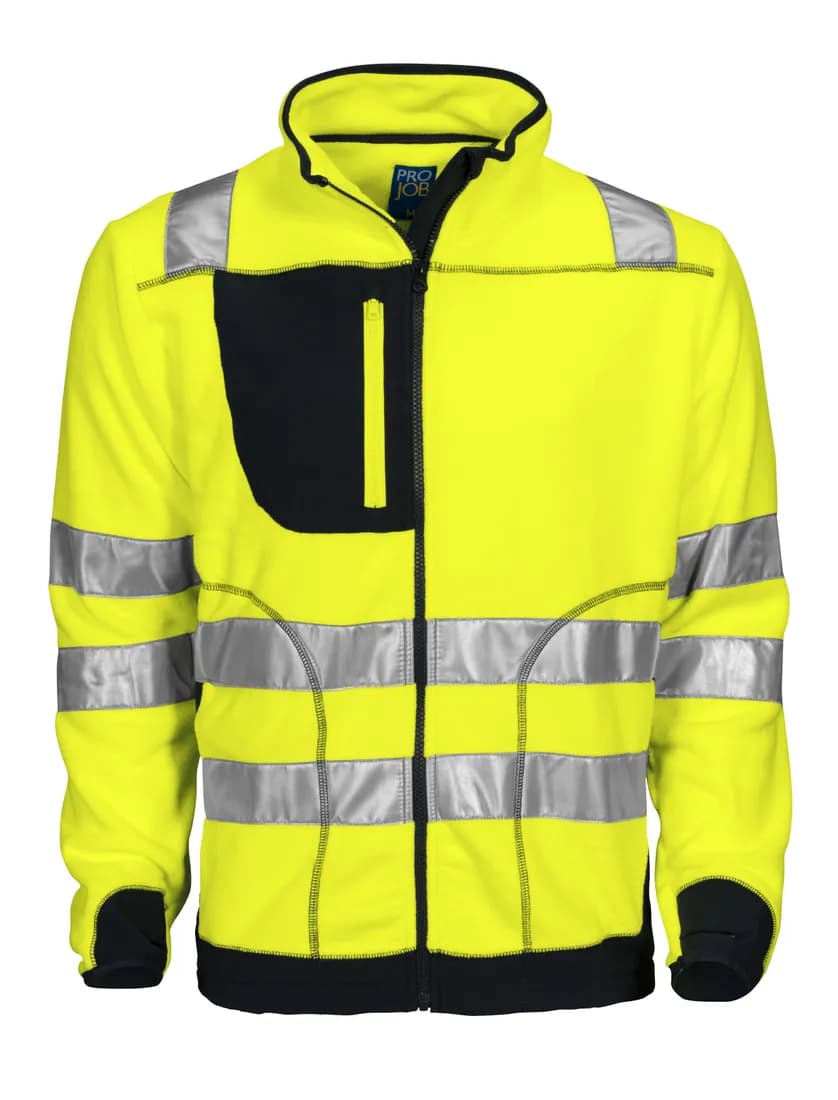 6303 Polarfleece Jacke EN ISO 20471 Klasse 3/2