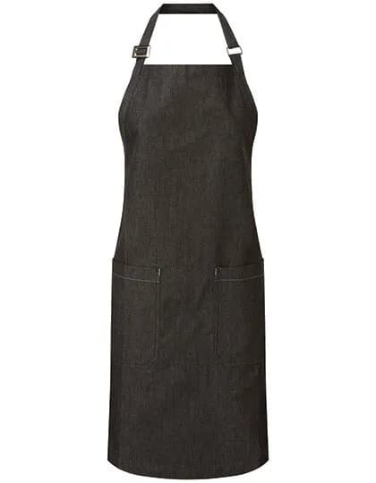 Organic Denim Fairtrade Bib Apron – Schwarz
