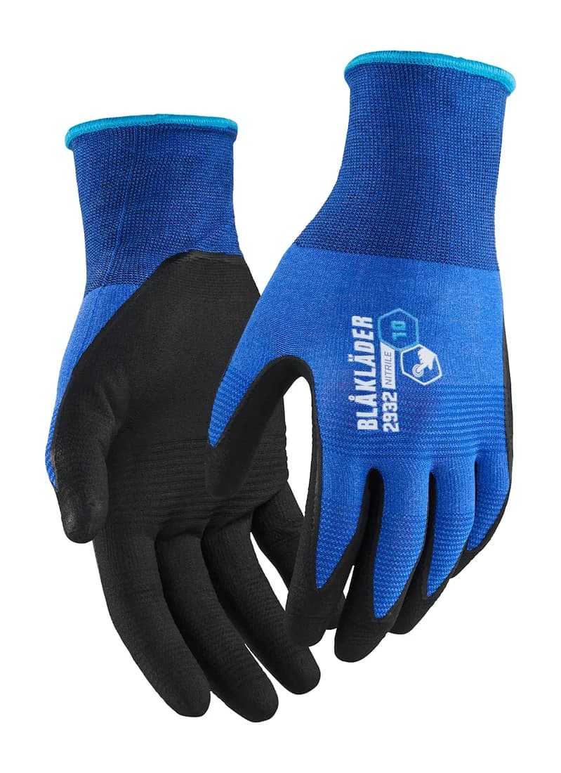 Gants de travail tactiles enduits en nitrile