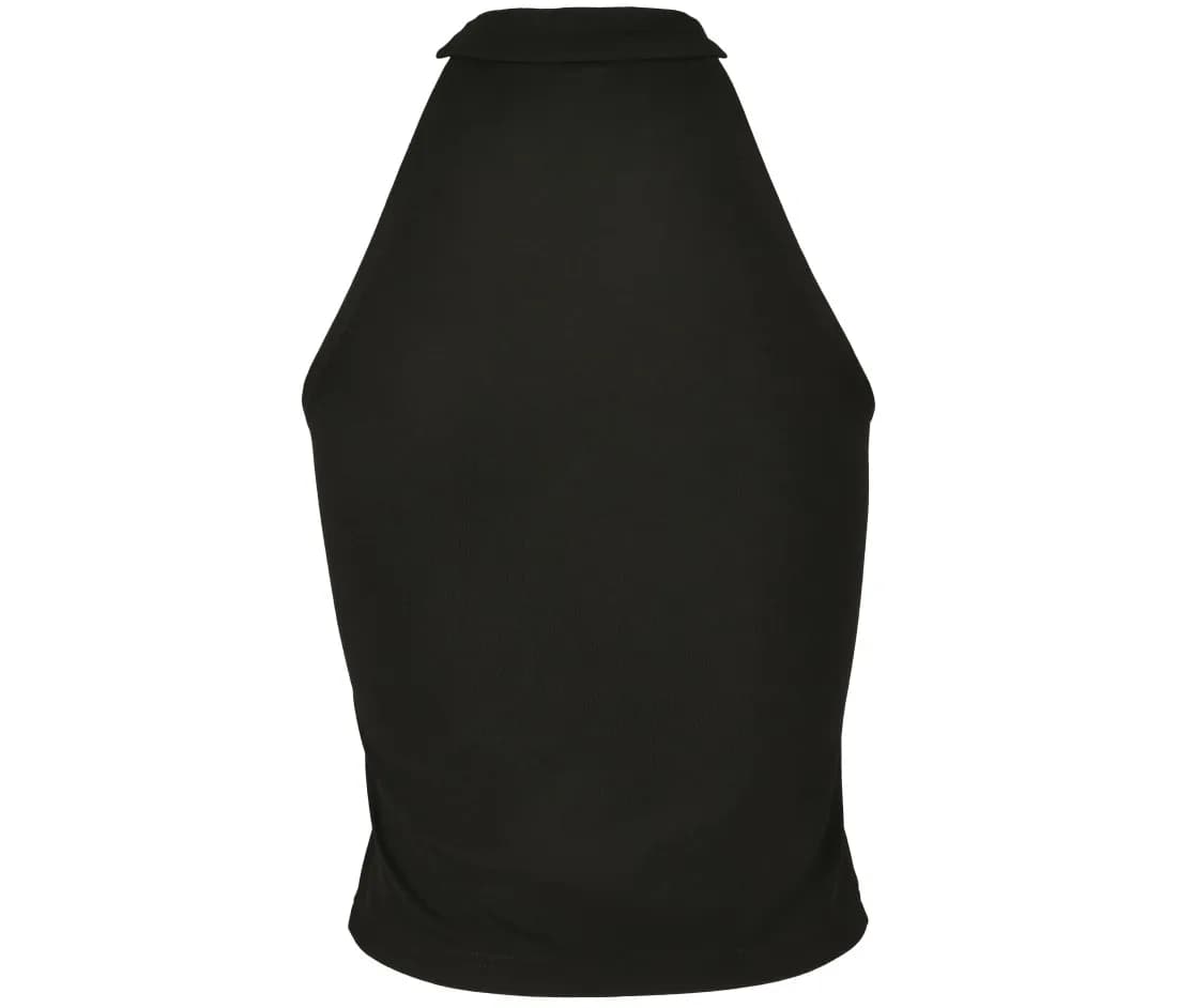 Crop top col montant femme