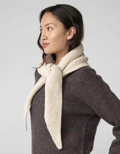 Knitted Triangle Scarf
