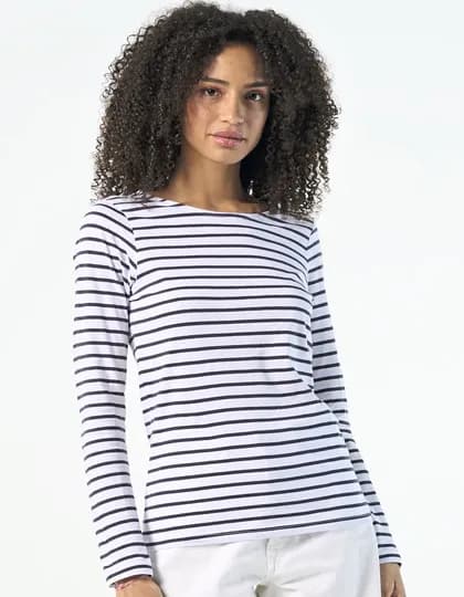 Women’s Long Sleeve Striped T-Shirt Marine