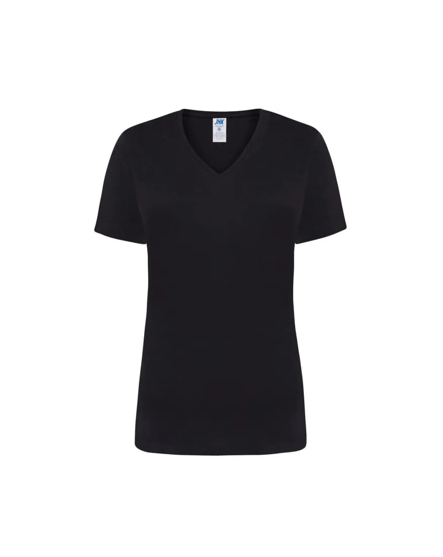 Regular Lady Comfort V-Neck – Schwarz