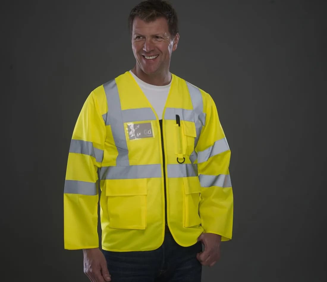 Hi-Vis Executive Long Sleeve Waistcoat