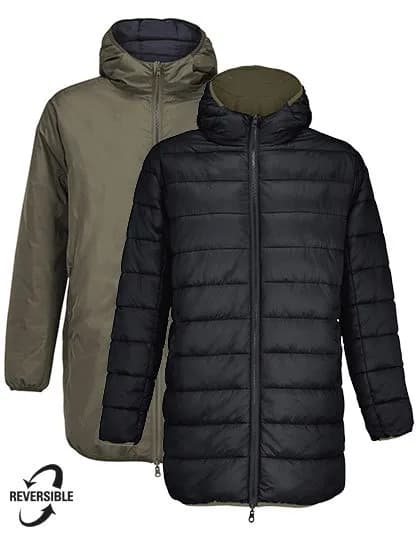 Unisex Reversible Parka Reverse – Olive / Noir