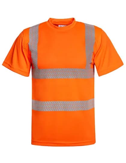 Hi-Vis Broken Reflective Premium T-Shirt Alhambra – Orange