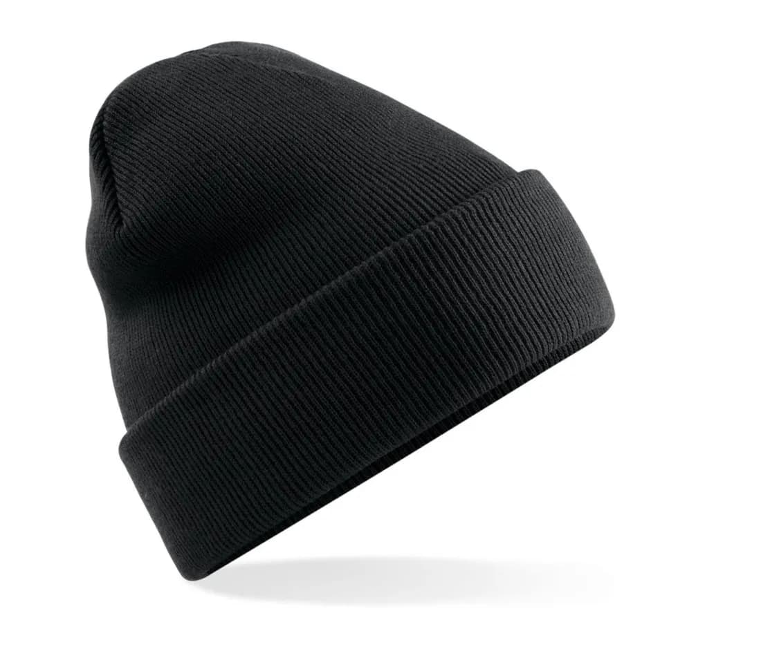 Polylana® Original Cuffed Beanie – Schwarz