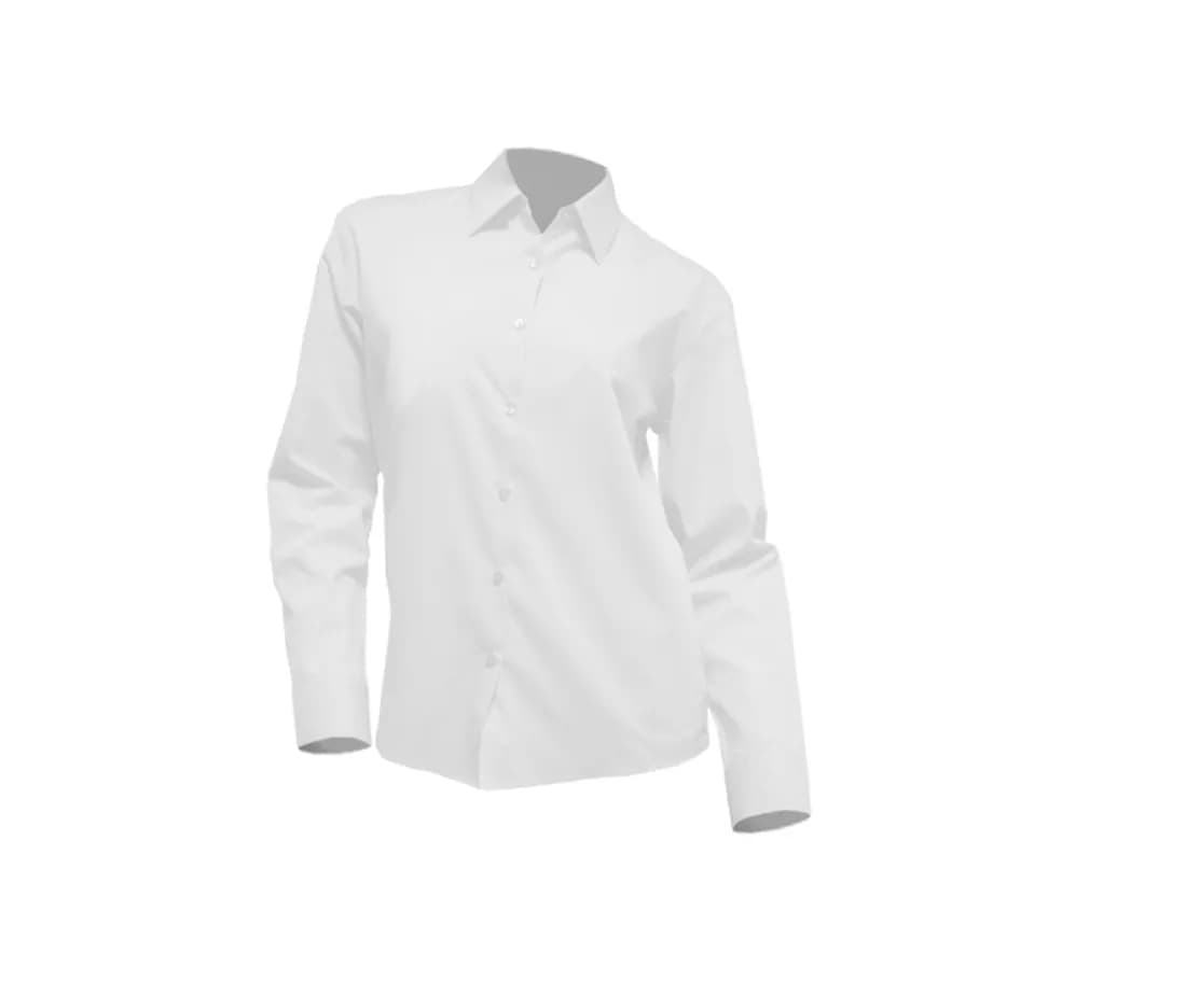Lady Casual & Business Shirt Oxford – Blanc