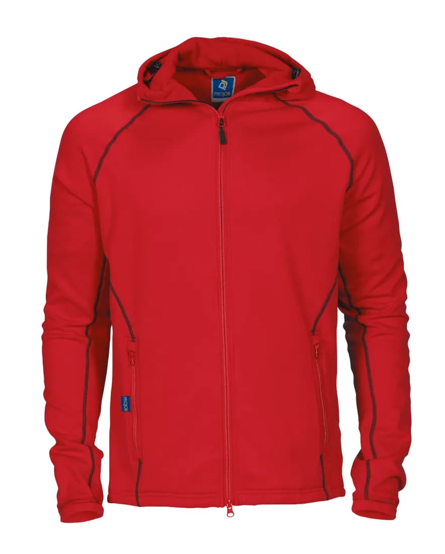 3314 Microfleece Jacke mit Kapuze