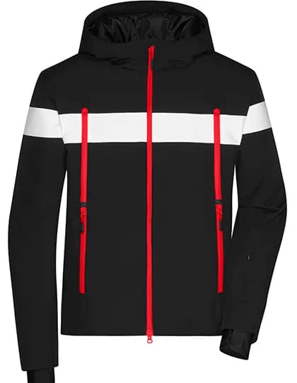 Men’s Wintersport Jacket – Schwarz / Weiss / Rot