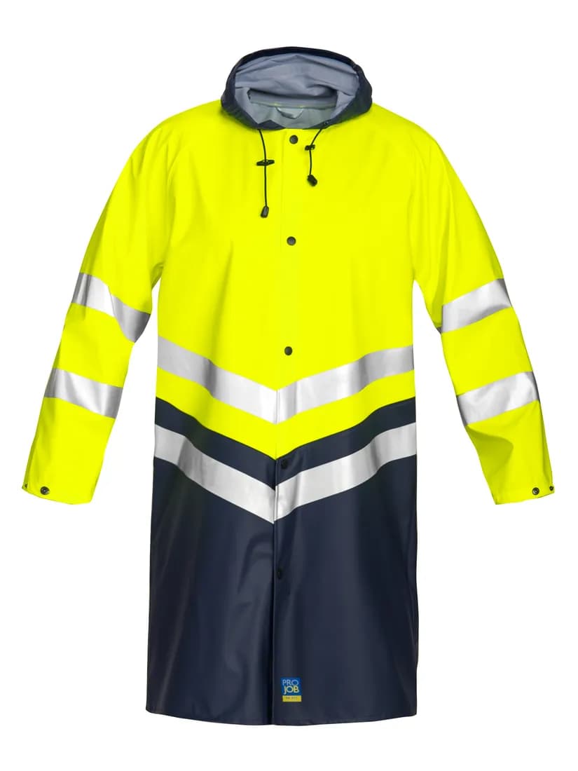 6403 Regenmantel EN ISO 20471 Klasse 3